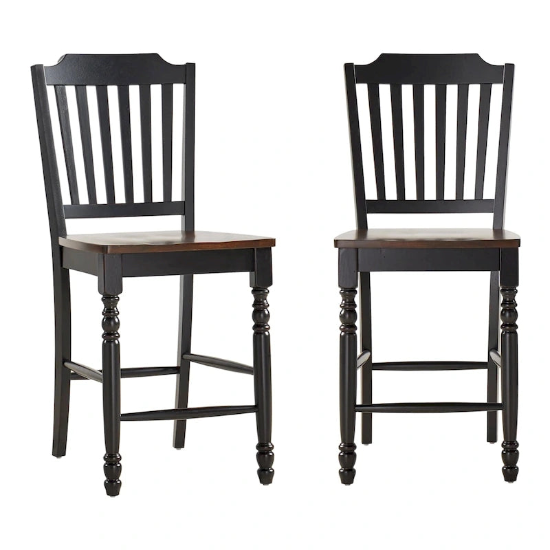 Two-Tone Counter Height Chairs (Set of 2)