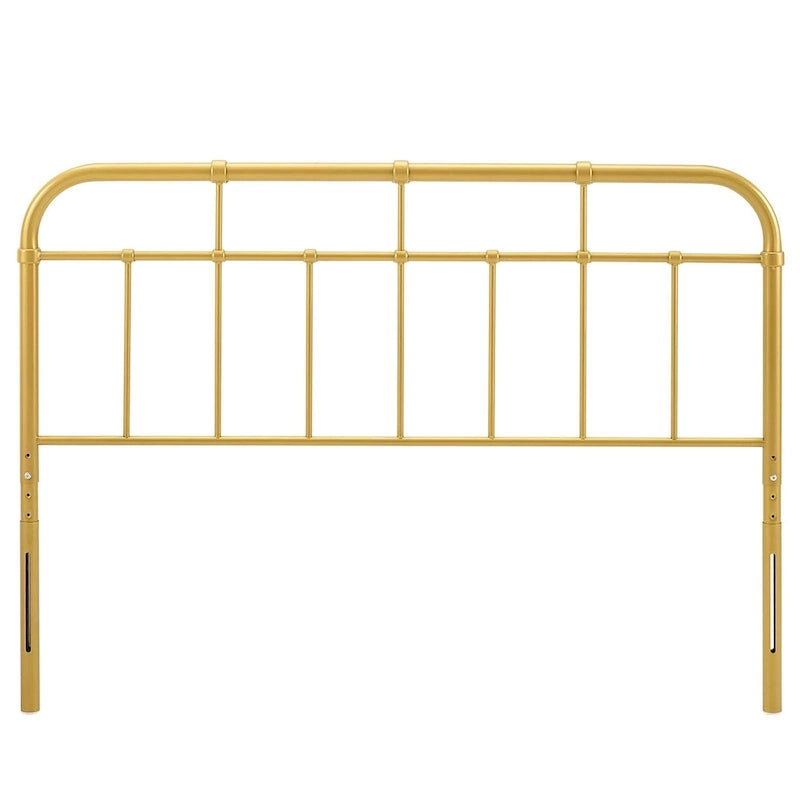 Classic Queen Size Gold Metal Headboard