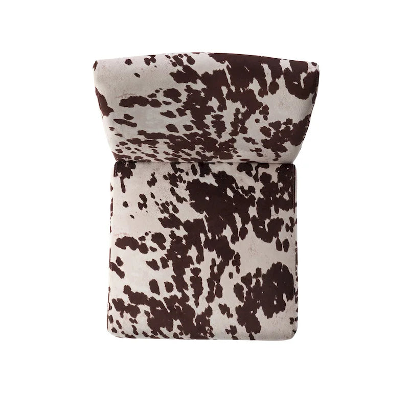 Contemporary Fabric Slipper Accent Chair