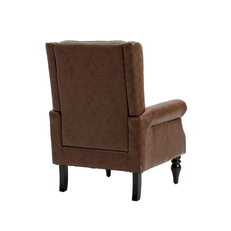 Wood Frame Armchair, Modern Accent Chair Lounge Chair for Living Room