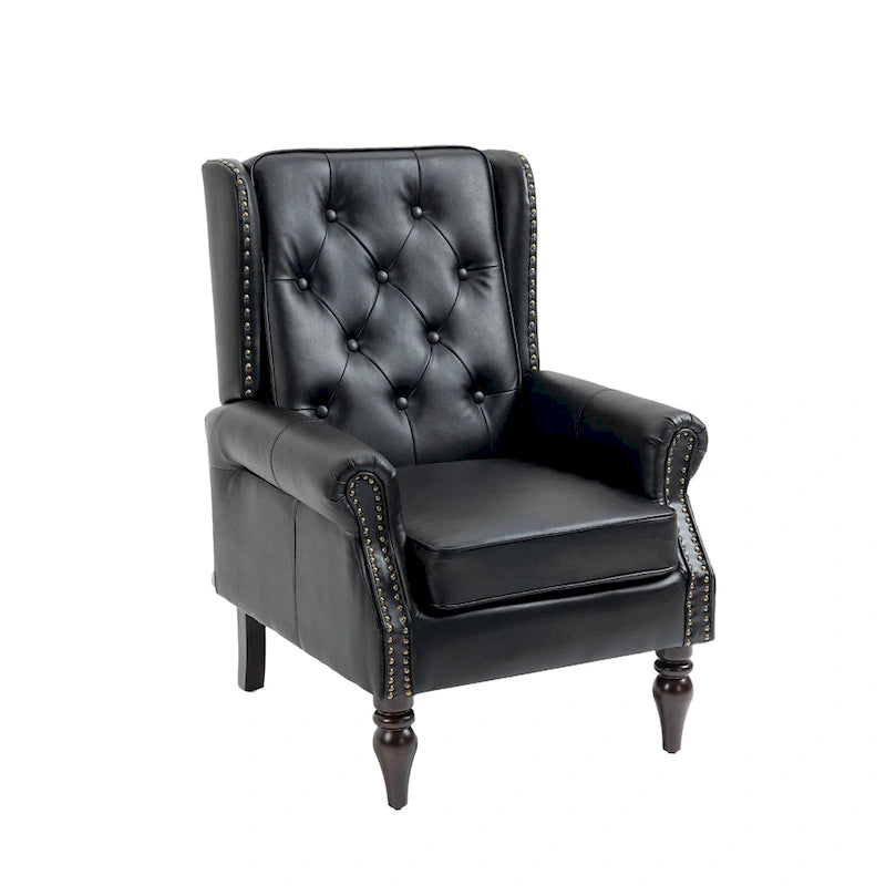 Wood Frame Armchair, Modern Accent Chair Lounge Chair for Living Room
