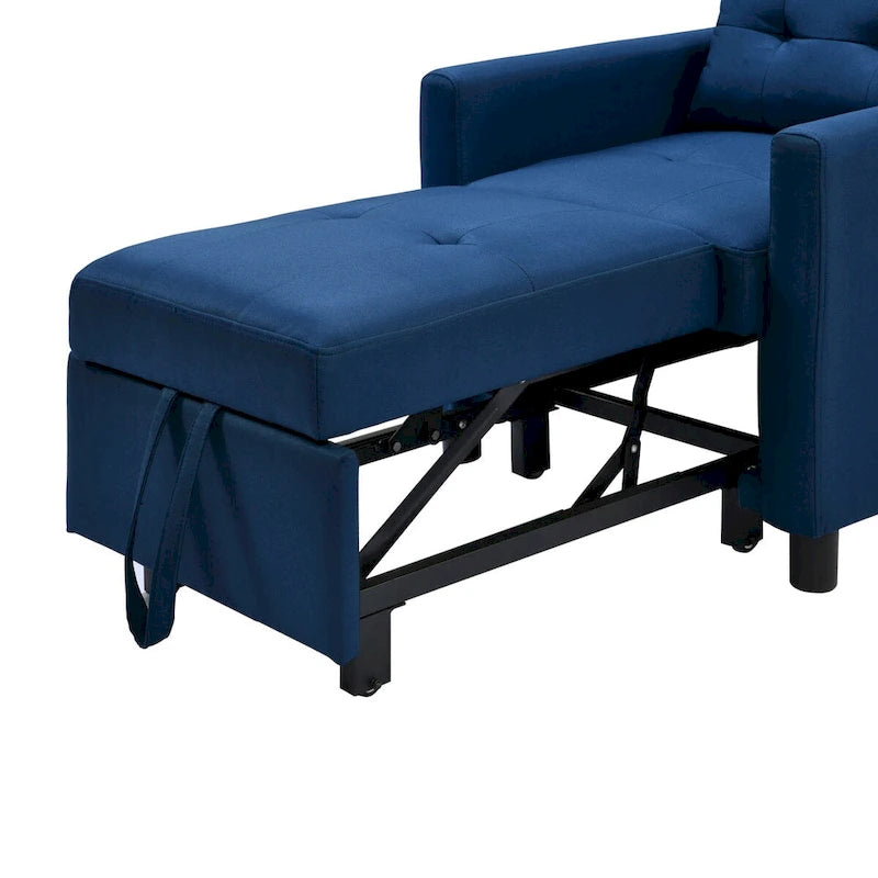 Single Sofa Bed with Pullout Sleeper with 1pc Lumbar pillow