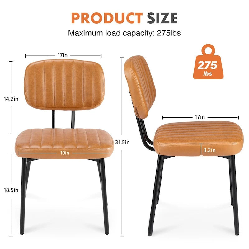 Upholstered Mid Century Modern Kitchen Dining Room Accent Chairs